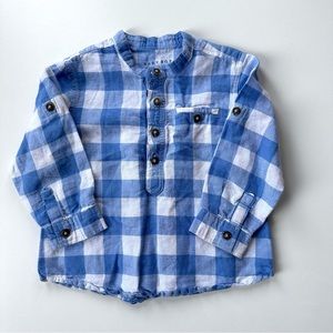 Zara baby boy button down shirt 12-18m